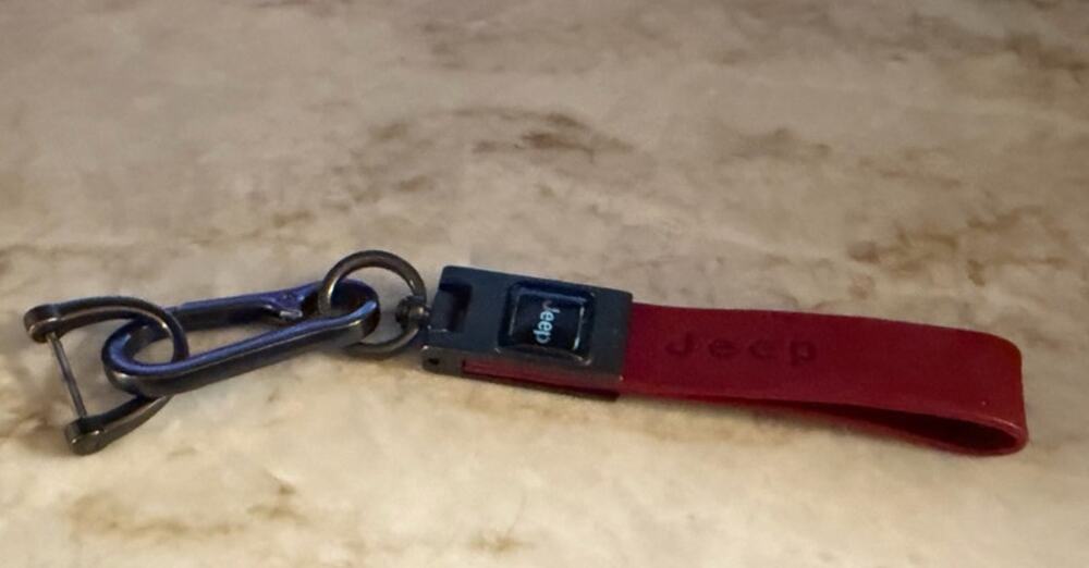 Jeep keychain red
